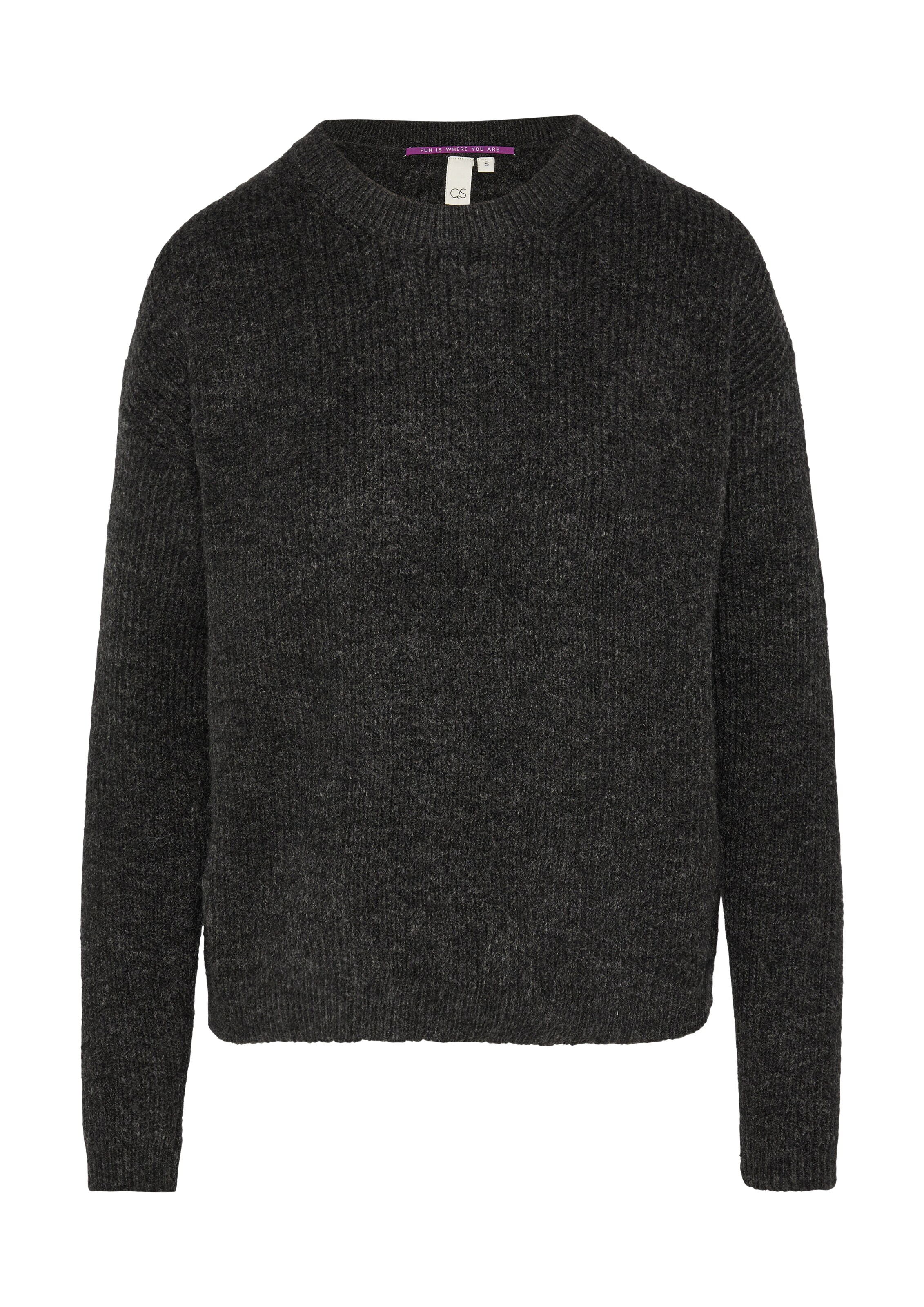 QS Trui in Grijs: voorkant