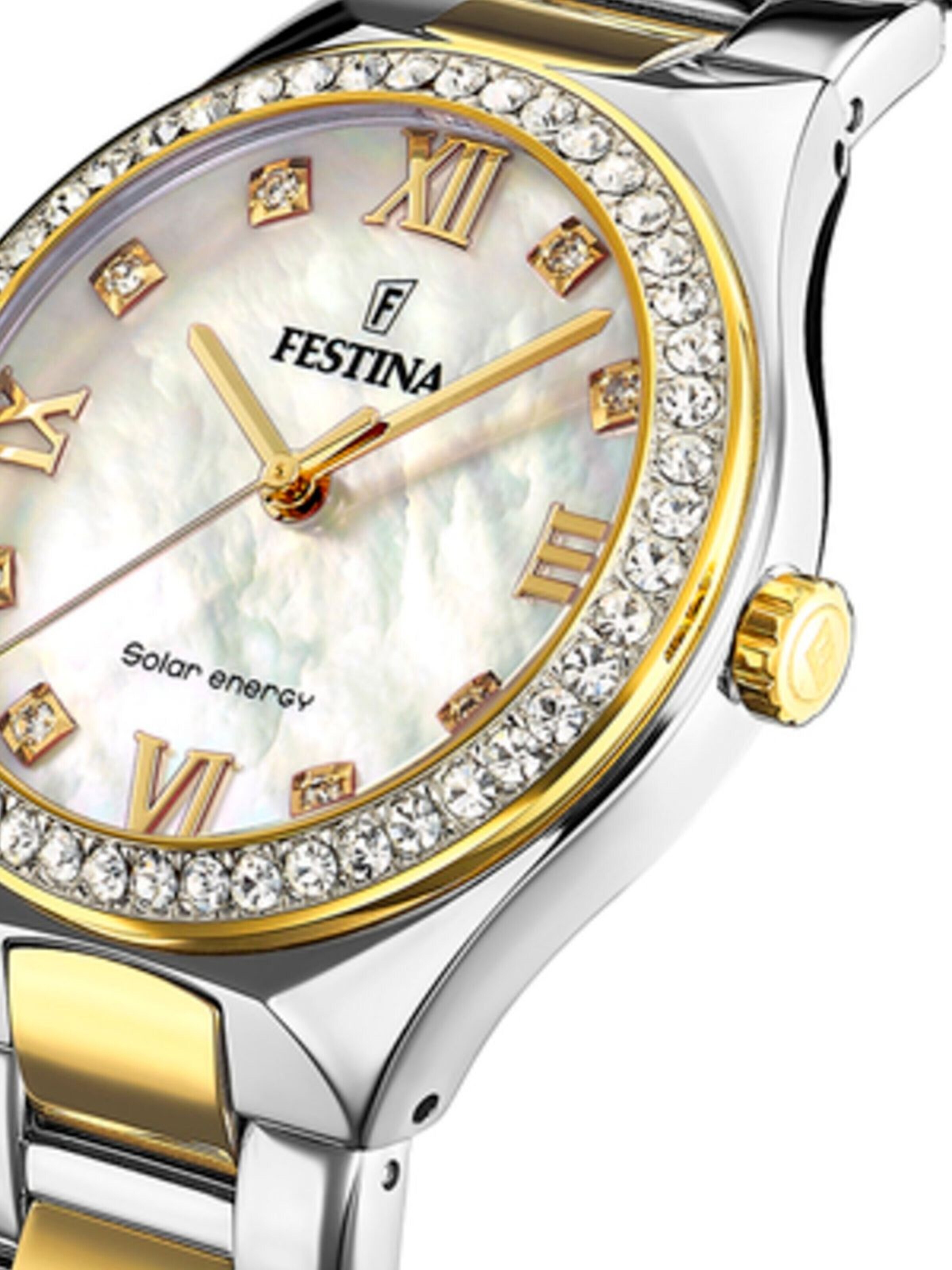 Montre à affichage analogique 'Festina - Watch Solar Energy - Quartz watch movement - Watch case width: 35 mm' FESTINA en beige