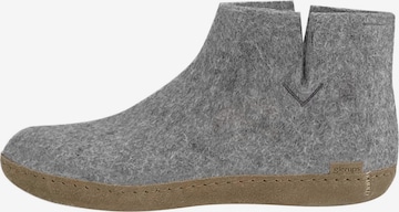 Glerups Hausschuh 'Classic' in Grau: Vorderseite