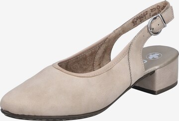 Rieker Slingpumps i beige: forside