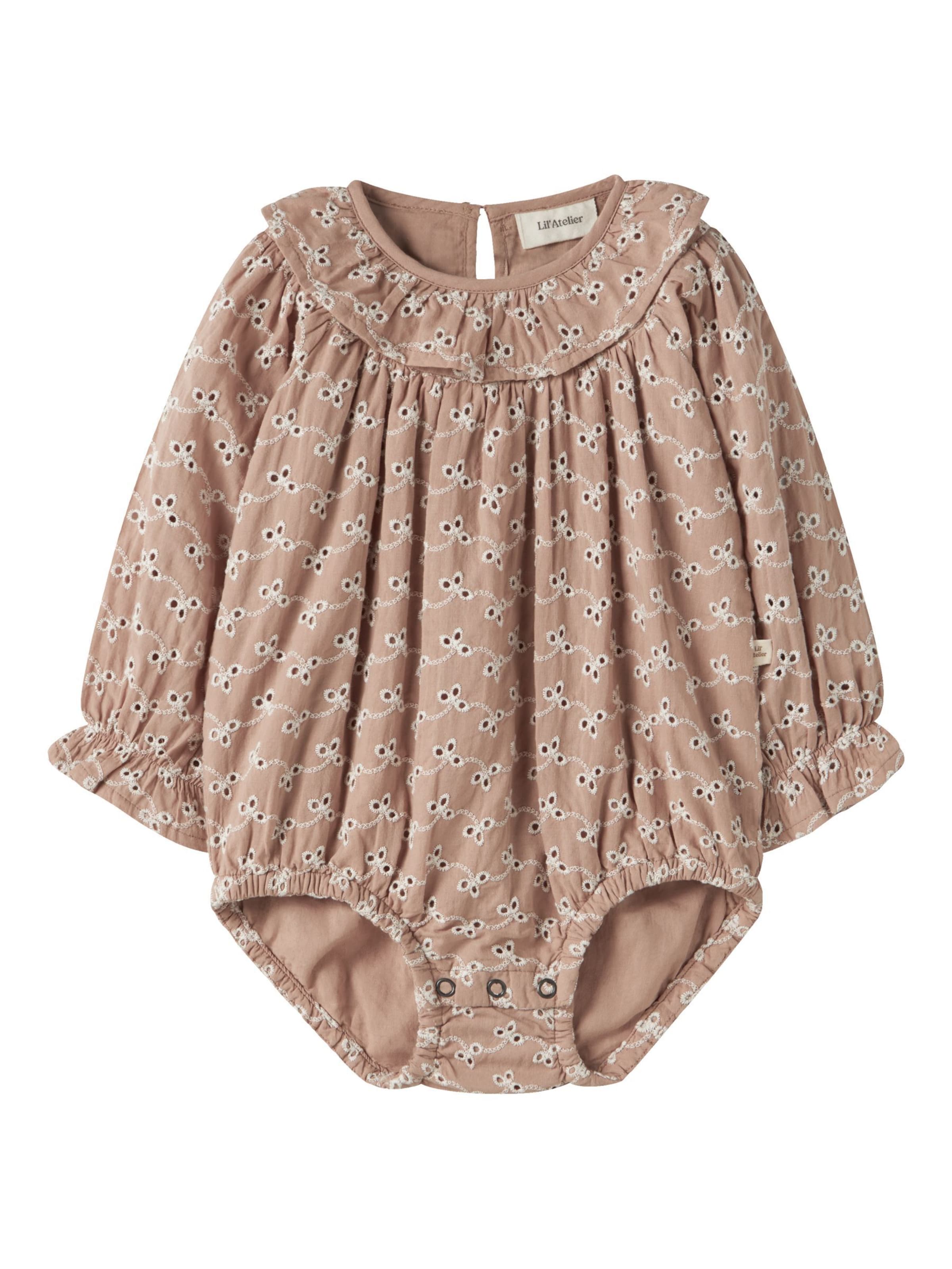 Tutina / body per bambino di Lil'Atelier in marrone: frontale