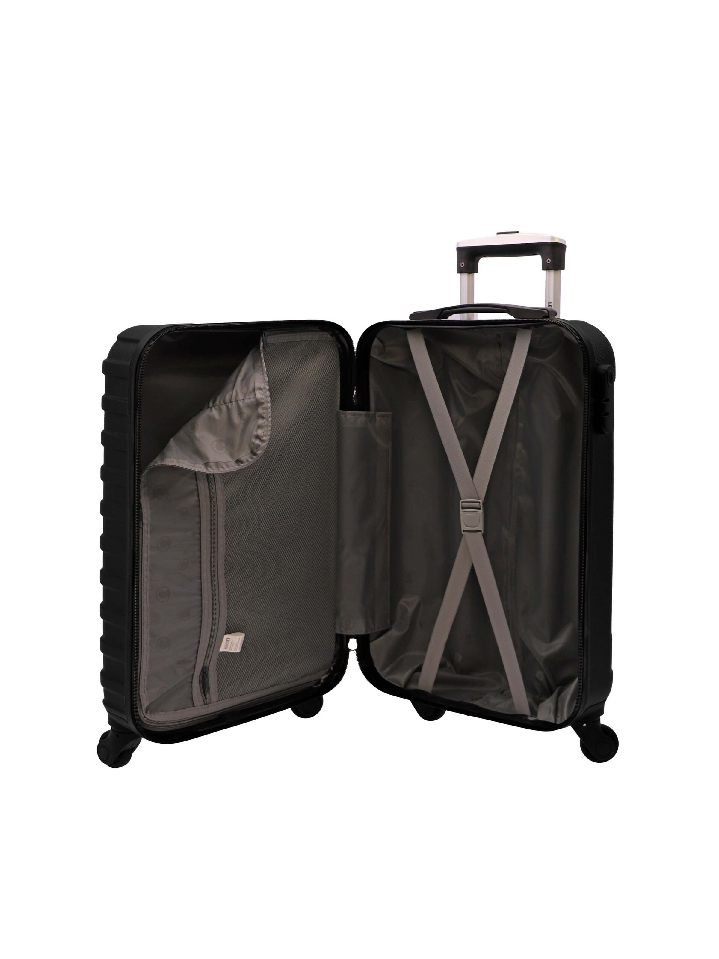 Coronel Tapioca - Carrito 'Coronel Tapioca - Maletas de Viaje Cabina - Maleta Cabina - Maletas de Viaje - Apta para Ryannair- Trolley Equipaje para Avion Resistente con 4 Ruedas de 360º y candado' en negro