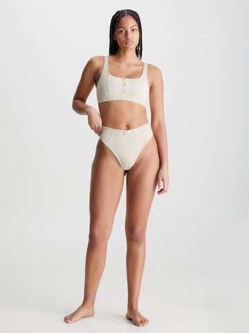 Calvin Klein Swimwear - Braga de bikini en blanco