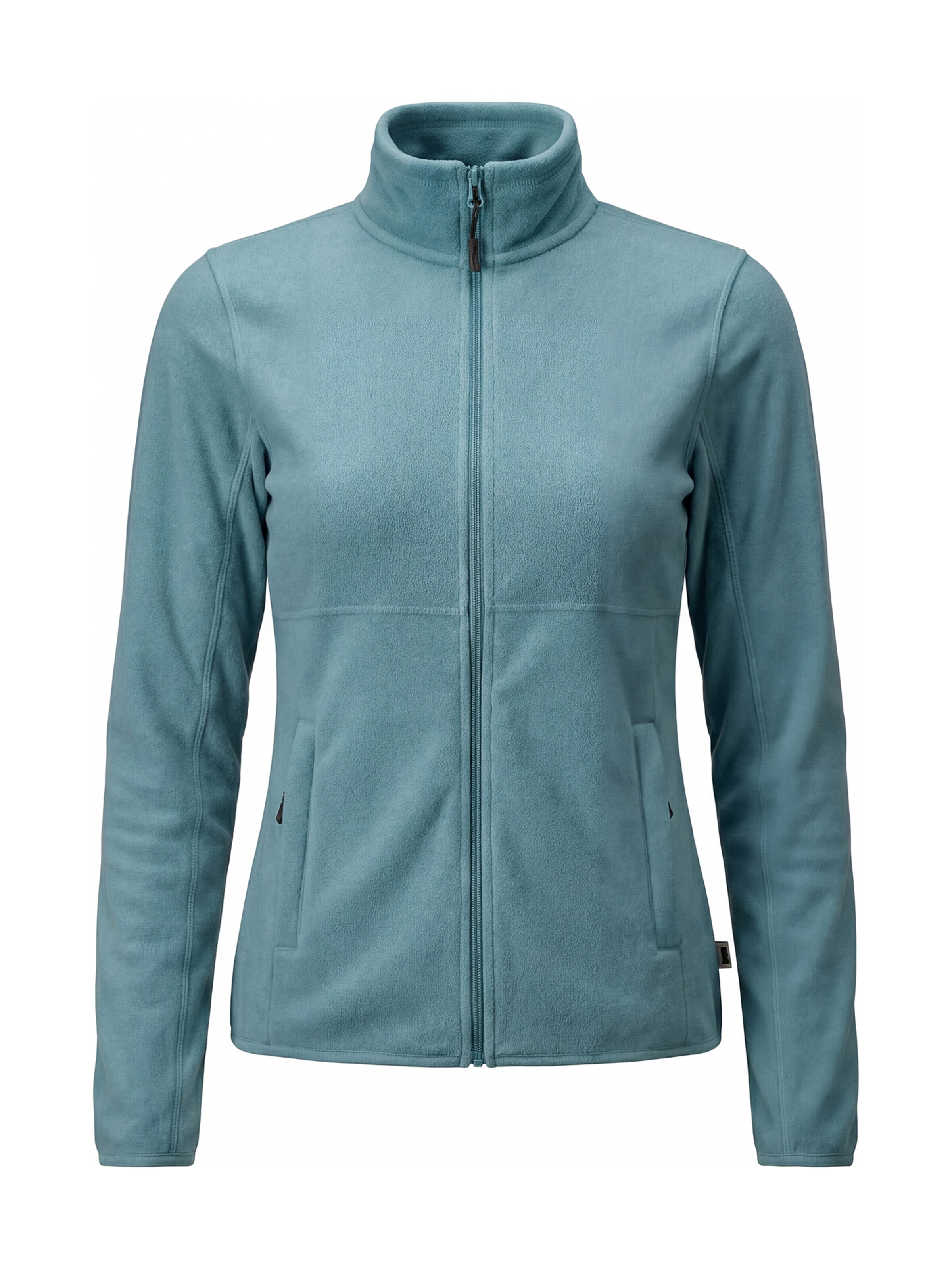 Carrera Jeans Sweatjacke 'High Neck'‌ in Grün: Vorderseite