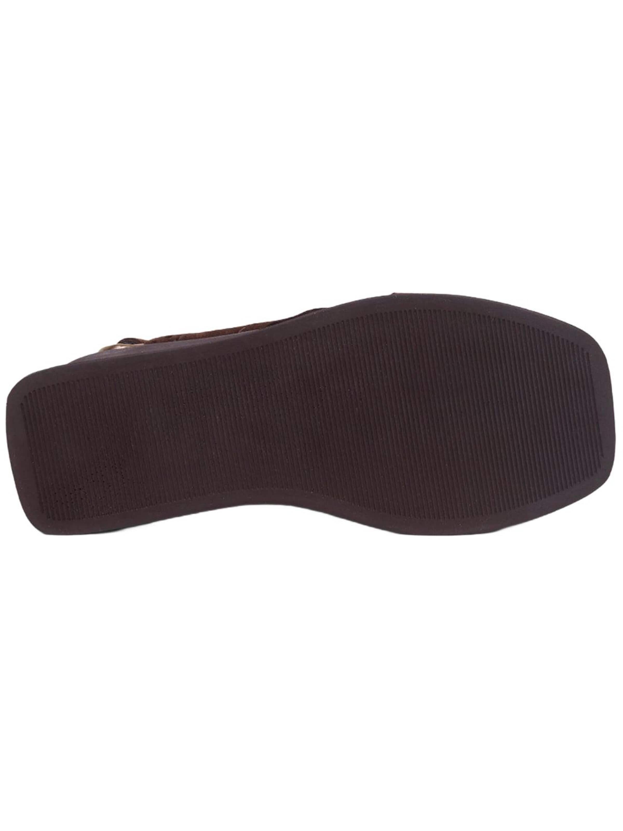 Sandales 'Keilsandalen' Desa en marron