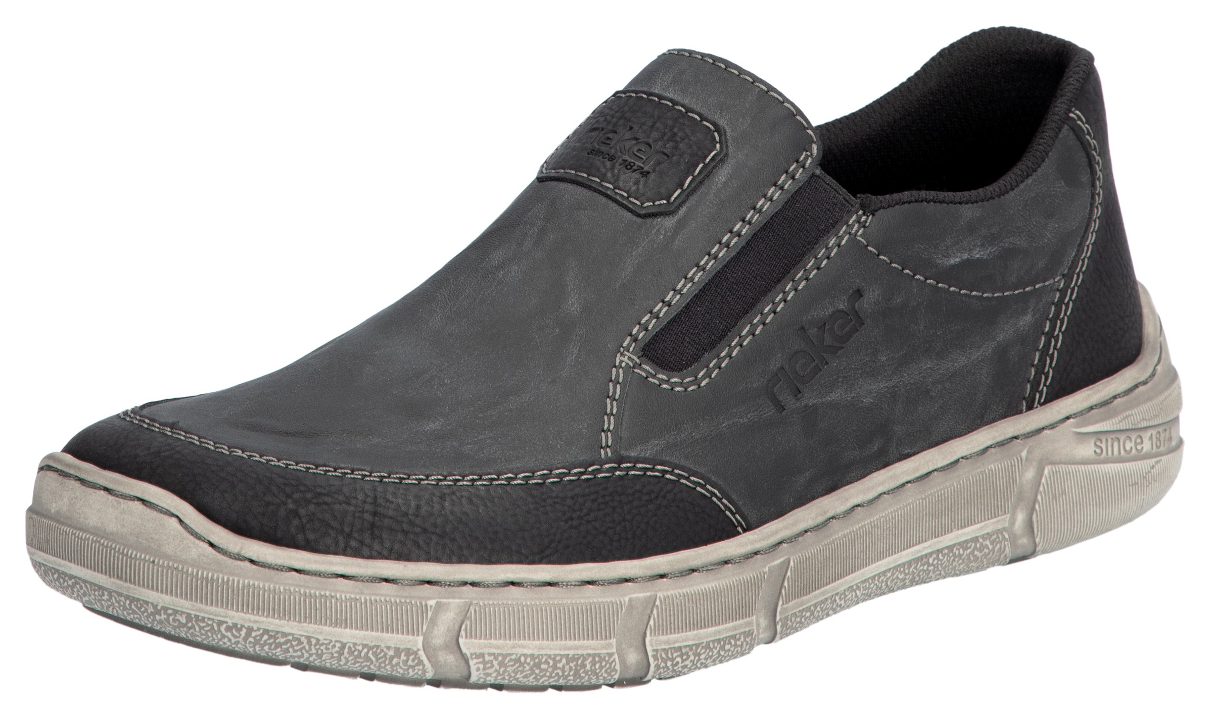 Rieker Slip-Ons in Anthracite / Dark grey, Item view