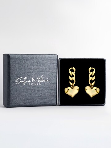Sofia Milani Ohrringe 'Heart Chain'‌‌‌‌‌‌ in Gold
