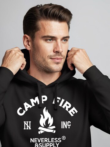 Neverless Sweatshirt 'Fire'‌‌‌‌‌‌ in Schwarz