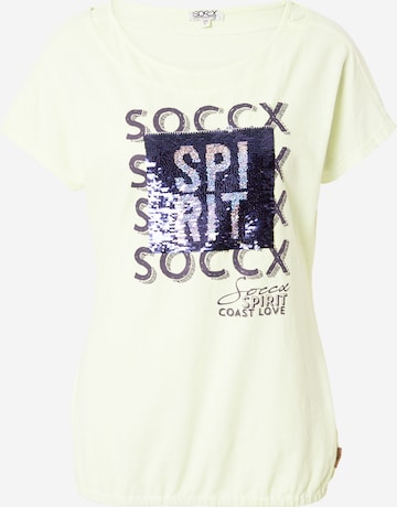 Soccx - Camiseta en amarillo: frente