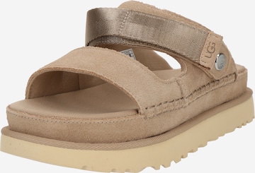 UGG Klapki 'Goldenstar Glide' w kolorze brązowy: przód