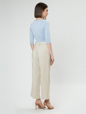 Influencer Loose fit Pleat-front trousers in Beige