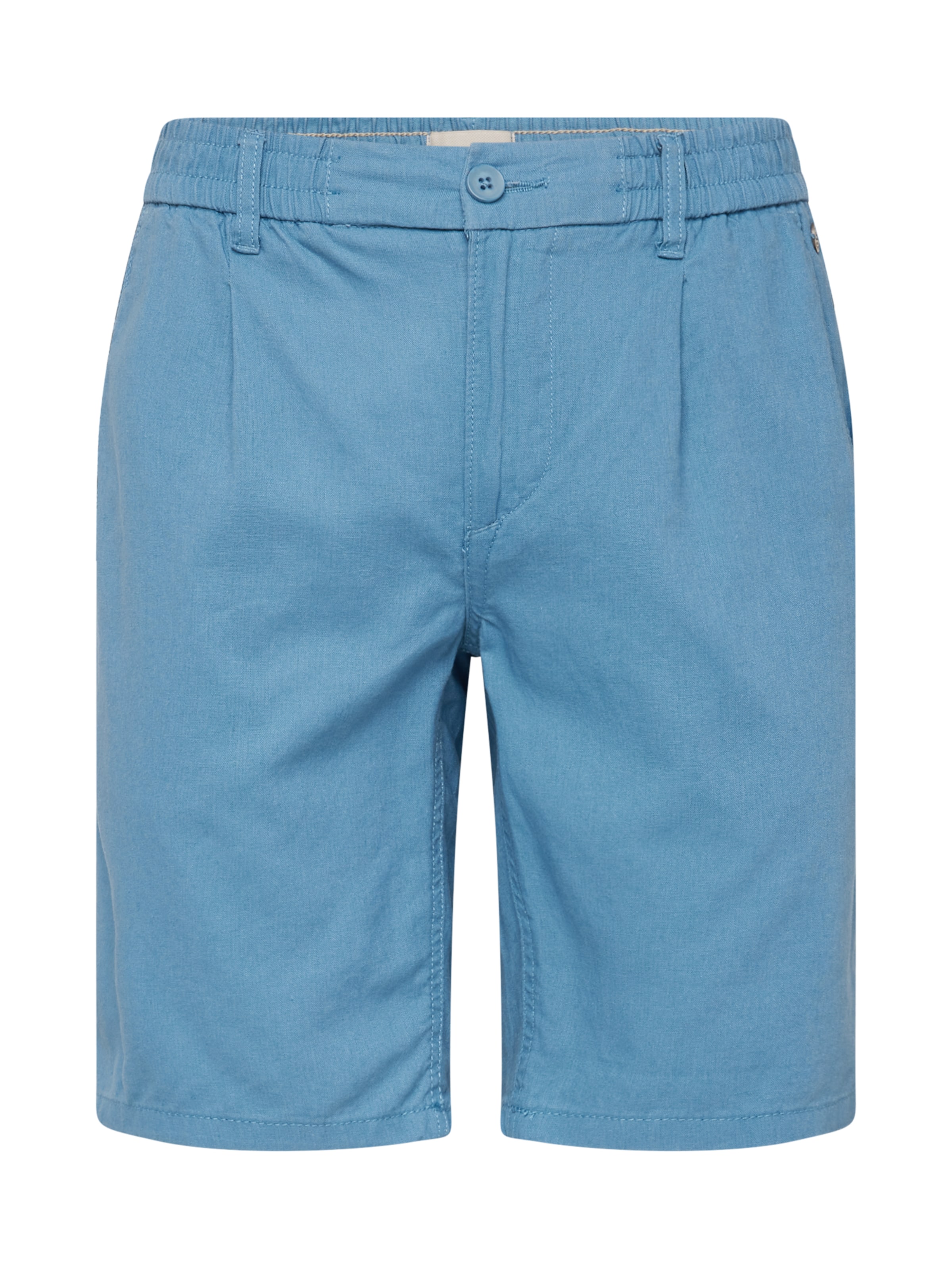 BLEND Regular Pleat-front trousers in Blue: front