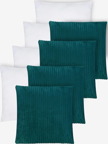 Aspero Kissen ' Salta ' in Blau: Vorderseite