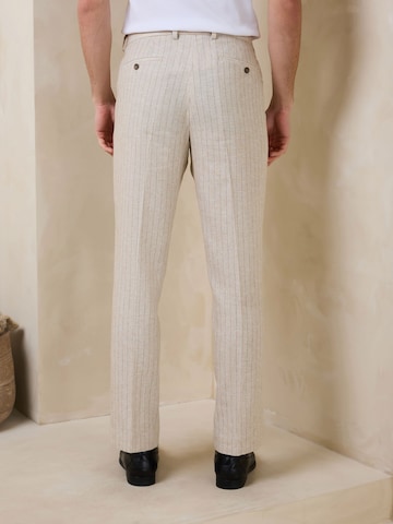Next Slim fit Pleated Pants in Beige
