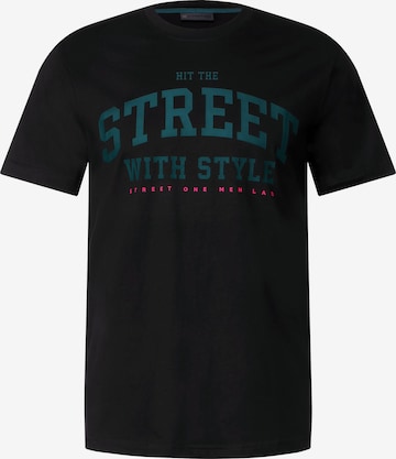 Street One MEN Shirt in Black: front