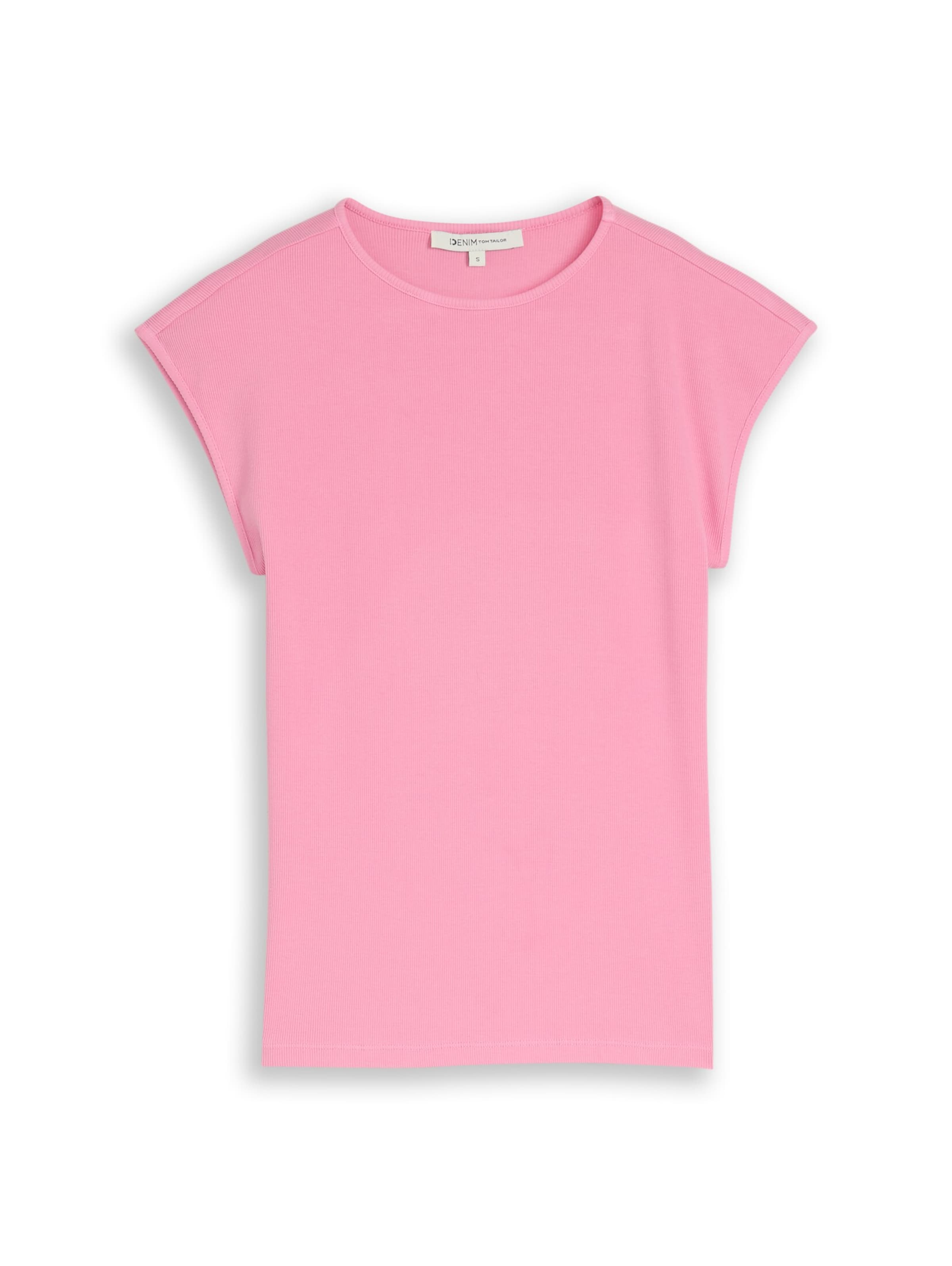 TOM TAILOR DENIM T-Shirt in Pink: Vorderseite