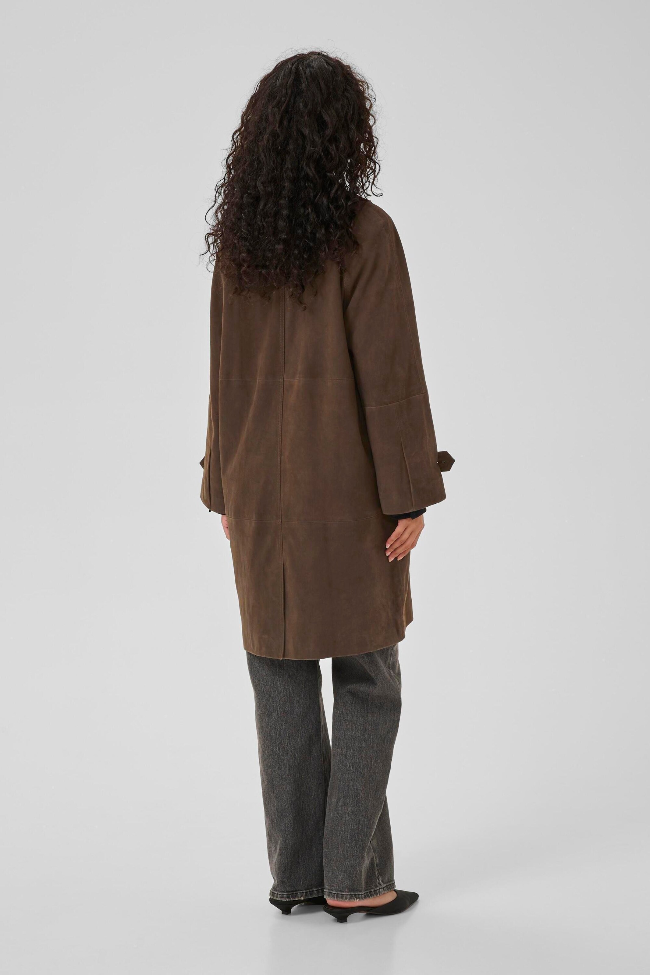 My Essential Wardrobe Overgangsfrakke i brun