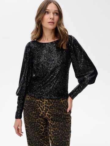 Blue Shadow Bluse‌‌‌‌‌‌‌‌‌‌ in Schwarz: Vorderseite