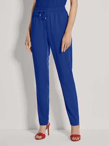 Effilé Pantalon MADELEINE en bleu : devant