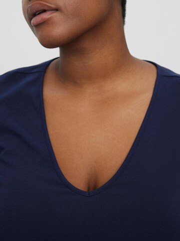 Vero Moda Curve - Camiseta 'Paxi' en azul