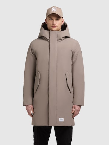 Manteau d’hiver 'Fogg' khujo en beige : devant