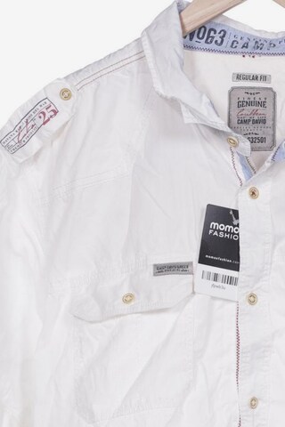 CAMP DAVID Button Up Shirt in XXXL in White