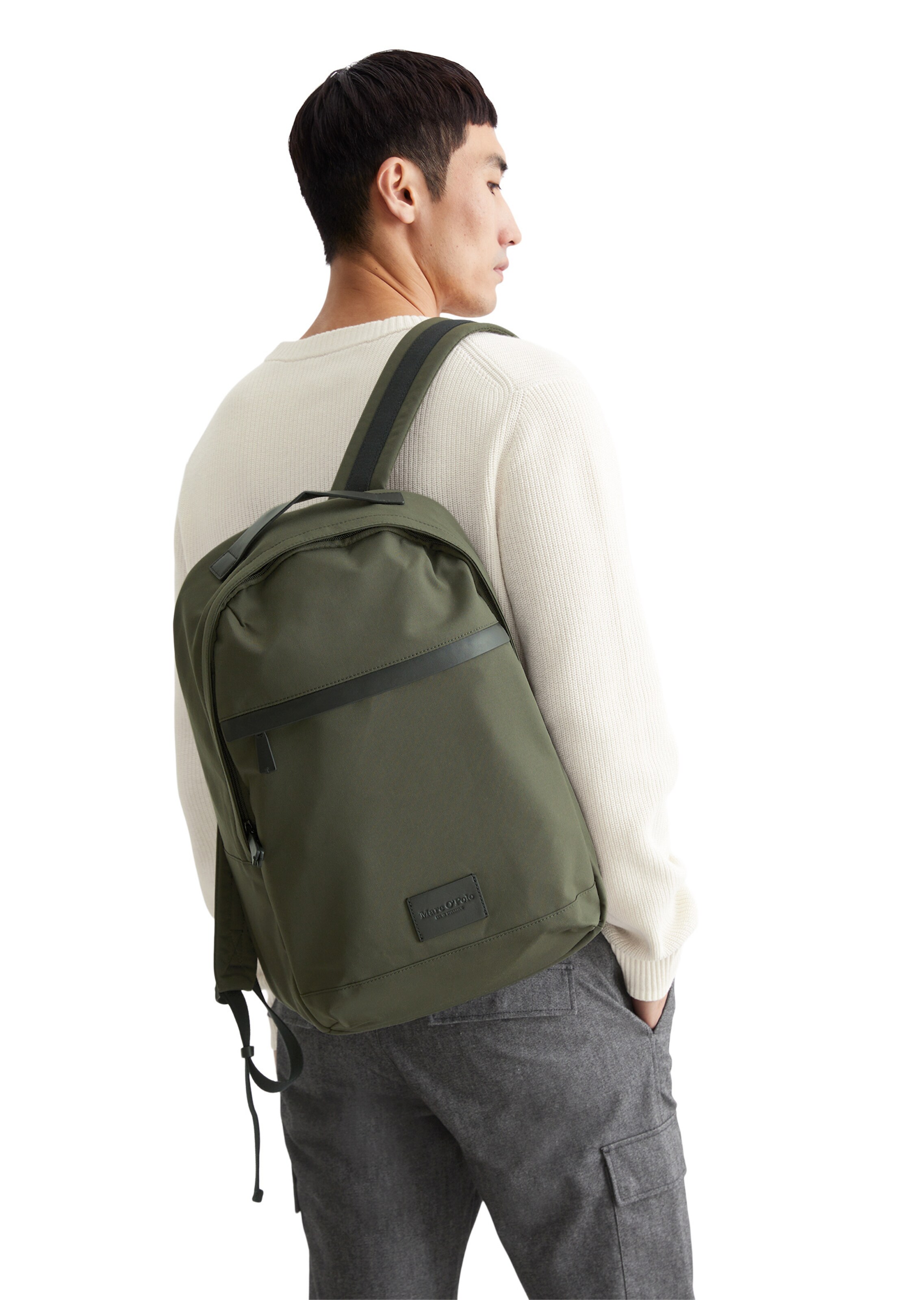 Marc O'Polo Rugzak in Groen: voorkant