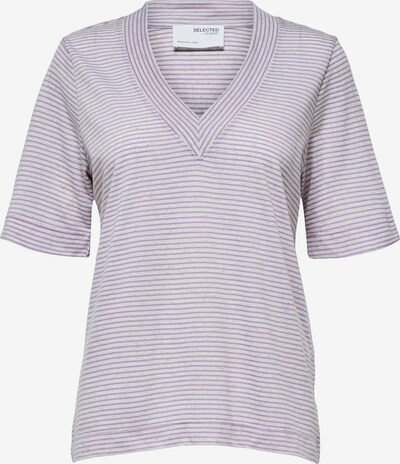 SELECTED FEMME Shirt 'Ivy' in de kleur Lichtlila / Wit gemêleerd, Productweergave