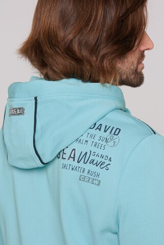 CAMP DAVID Sweatjacke in Blau