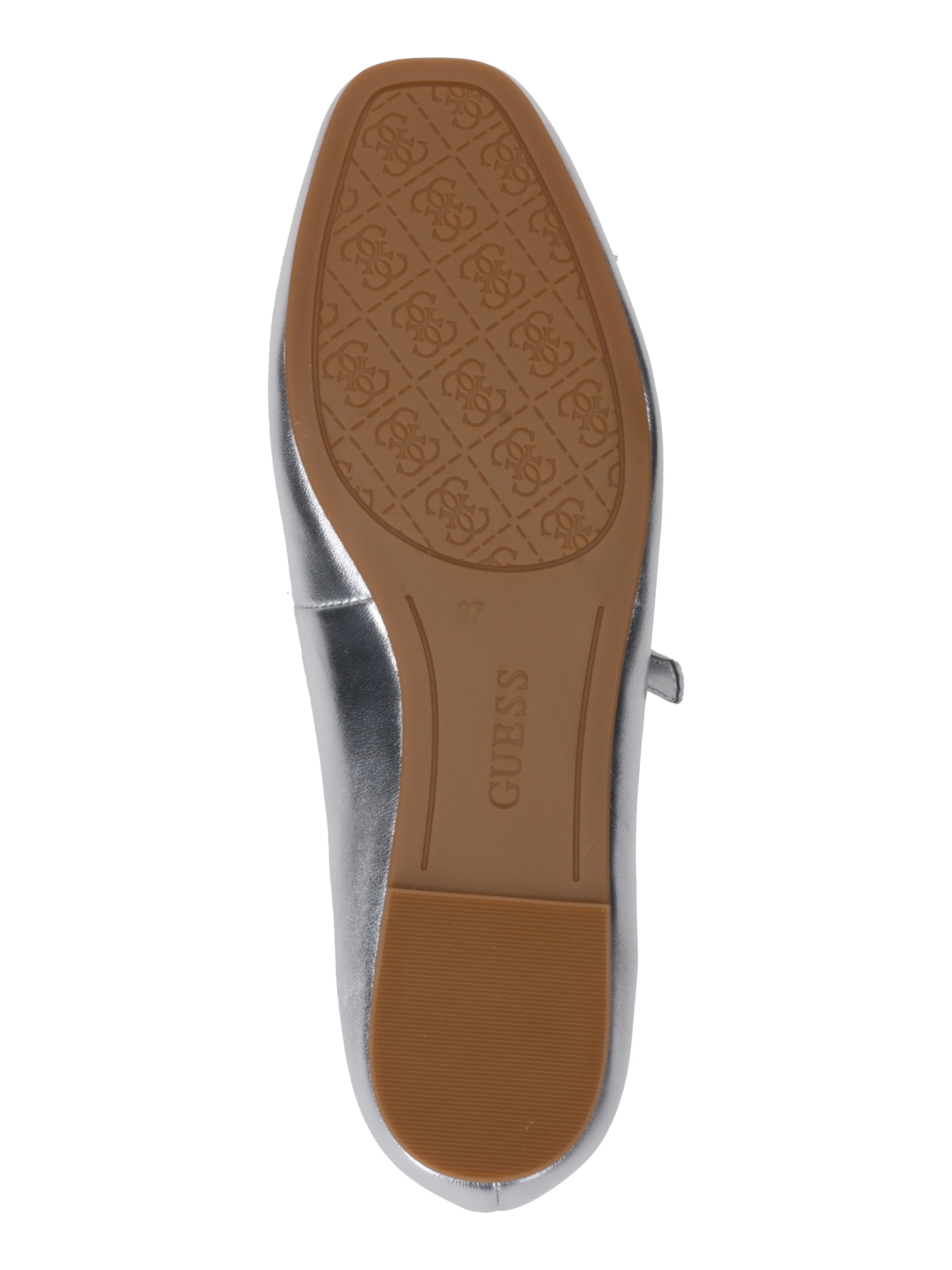 GUESS Baleriny 'KAYRA' w kolorze srebrny