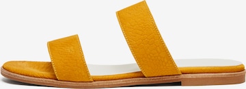 NINE TO FIVE - Sapato aberto 'Adria' em amarelo: frente