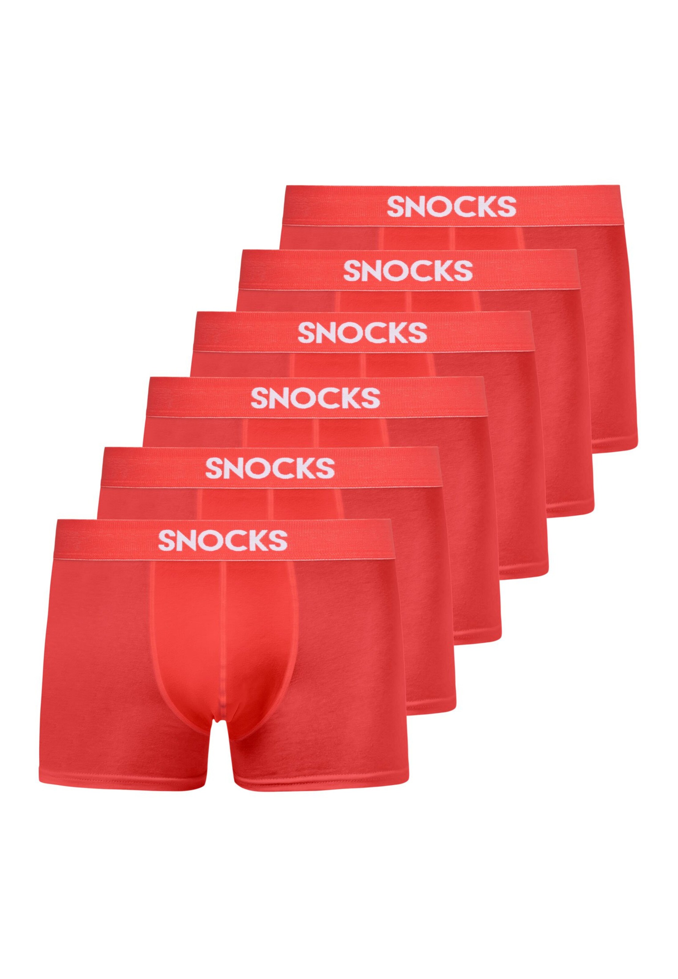 Boxers SNOCKS en rouge : devant