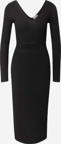 Calvin Klein Knitted dress in Black: front