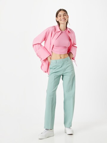 žalia LEVI'S ® Laisvas Kelnės su kantu 'Baggy Trouser'