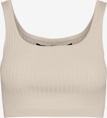 VERO MODA Knitted Top 'Fibly' in Beige: front