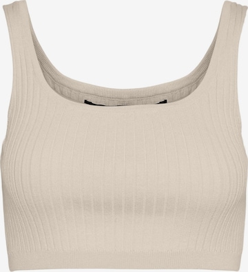 VERO MODA Gebreide top 'Fibly' in Beige: voorkant