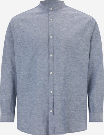 Jack & Jones Plus Regular fit Button Up Shirt in Blue: front