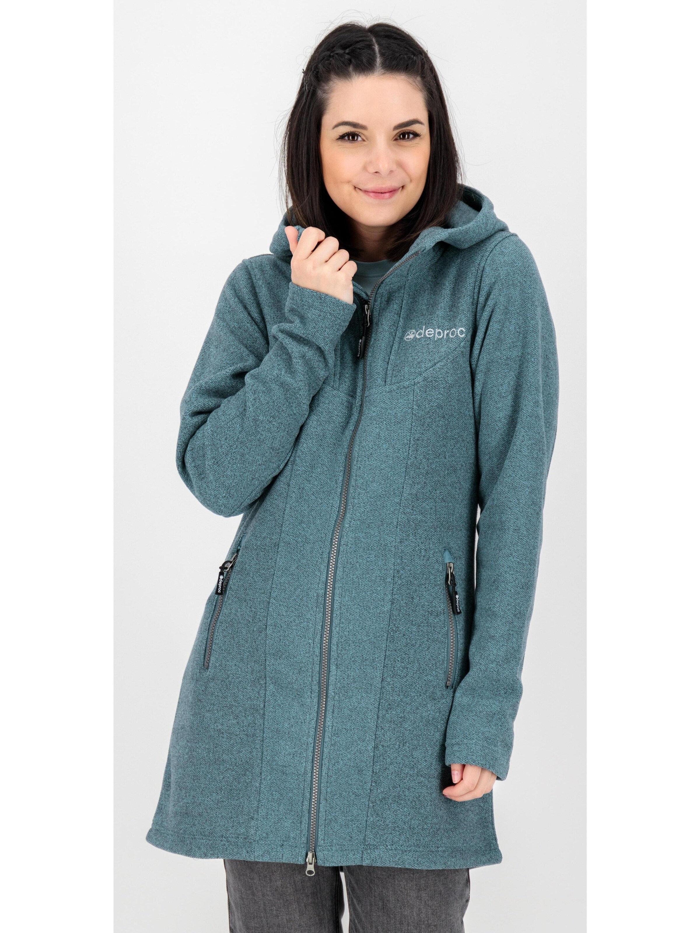 deproc Fleece Jacket 'GLORY APRIL' in Blue