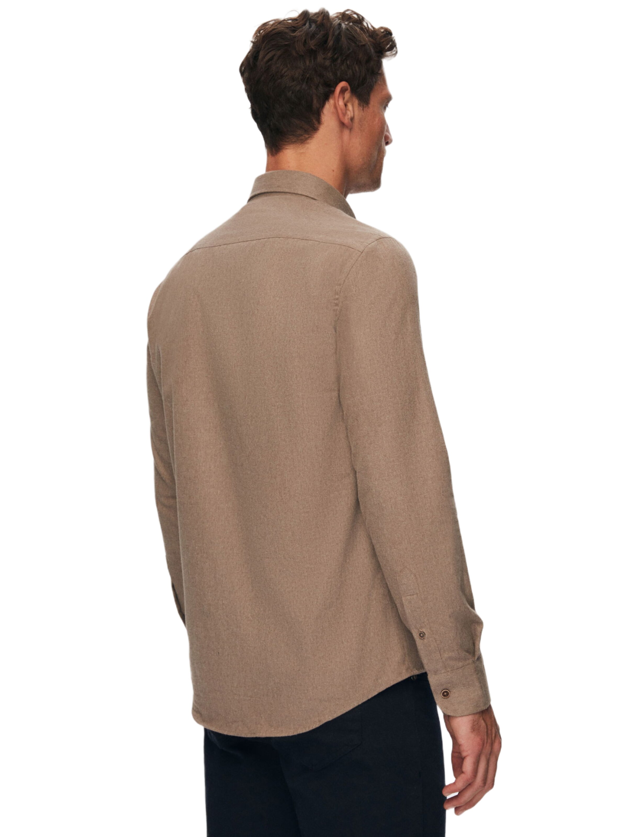 D’S Damat Regular fit Overhemd in Bruin