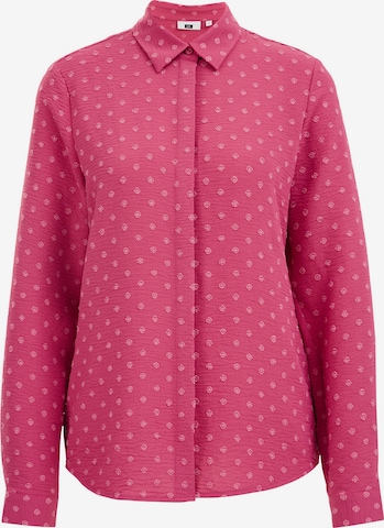 WE Fashion Blouse in Roze: voorkant