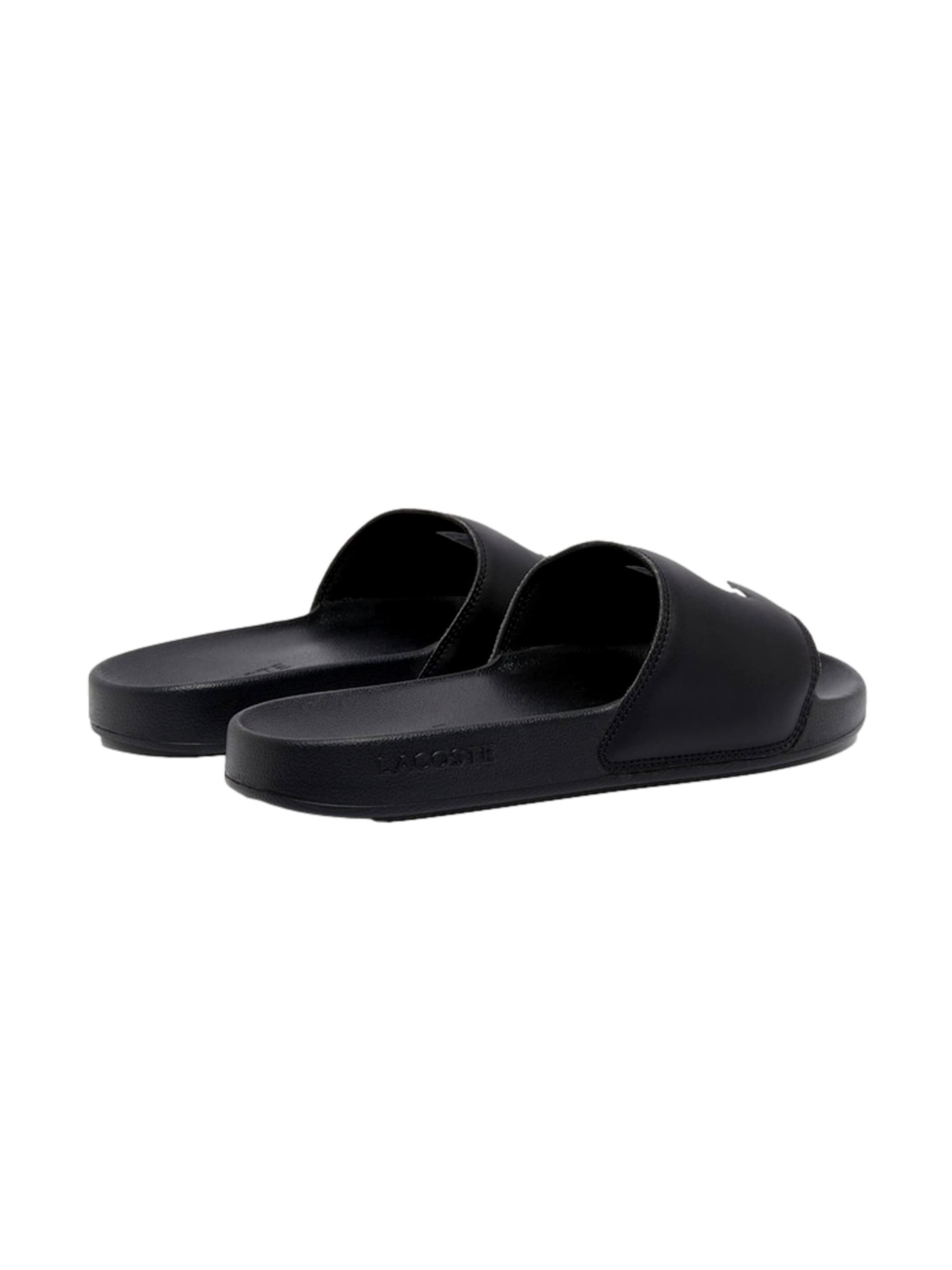 LACOSTE Pantoletter 'Serve Slides 0.0' i sort: forside
