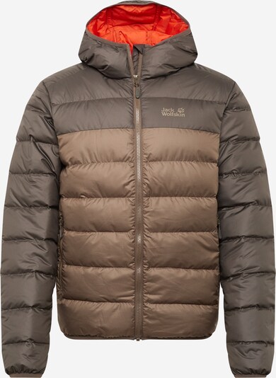 JACK WOLFSKIN Jacke 'Helium' in basaltgrau / oliv / dunkelorange, Produktansicht