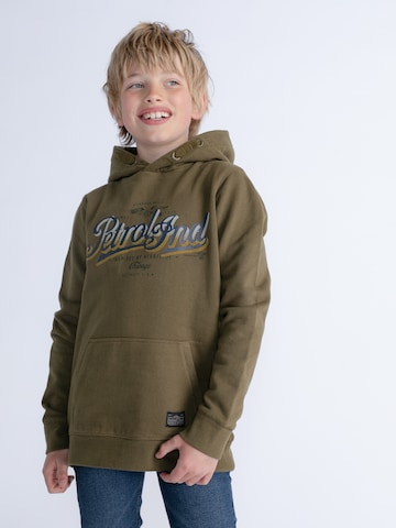 Petrol Industries Sweatshirt 'Tinley Park' in Green: front