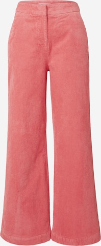 MSCH COPENHAGEN Wide leg Pants 'Geggo' in Red: front