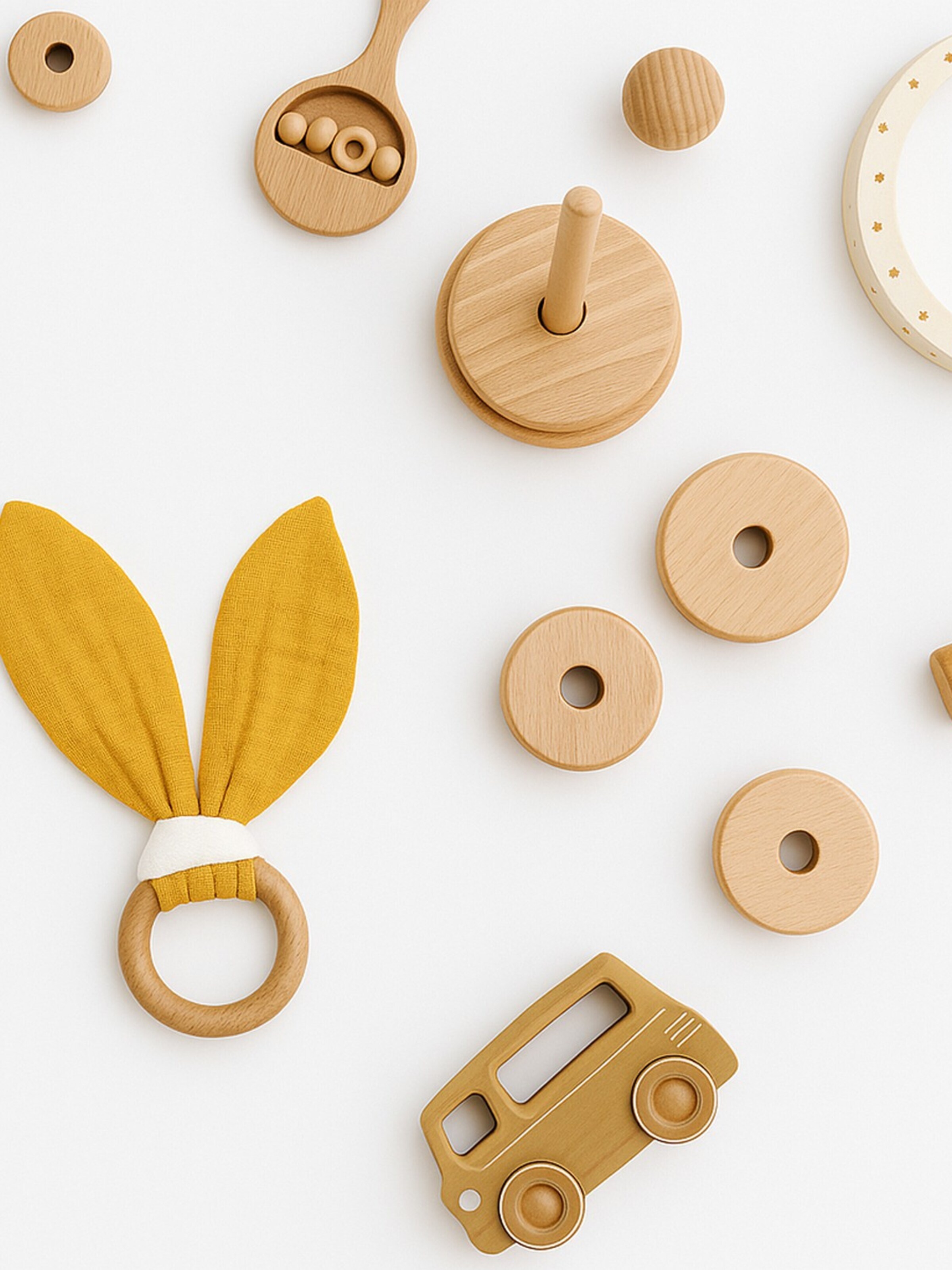 Bijou 'Teething' PAPATE en jaune
