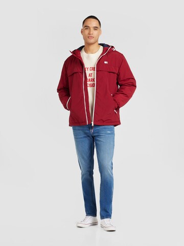 Tommy Jeans Between-Season Jacket 'CHICAGO' in Red