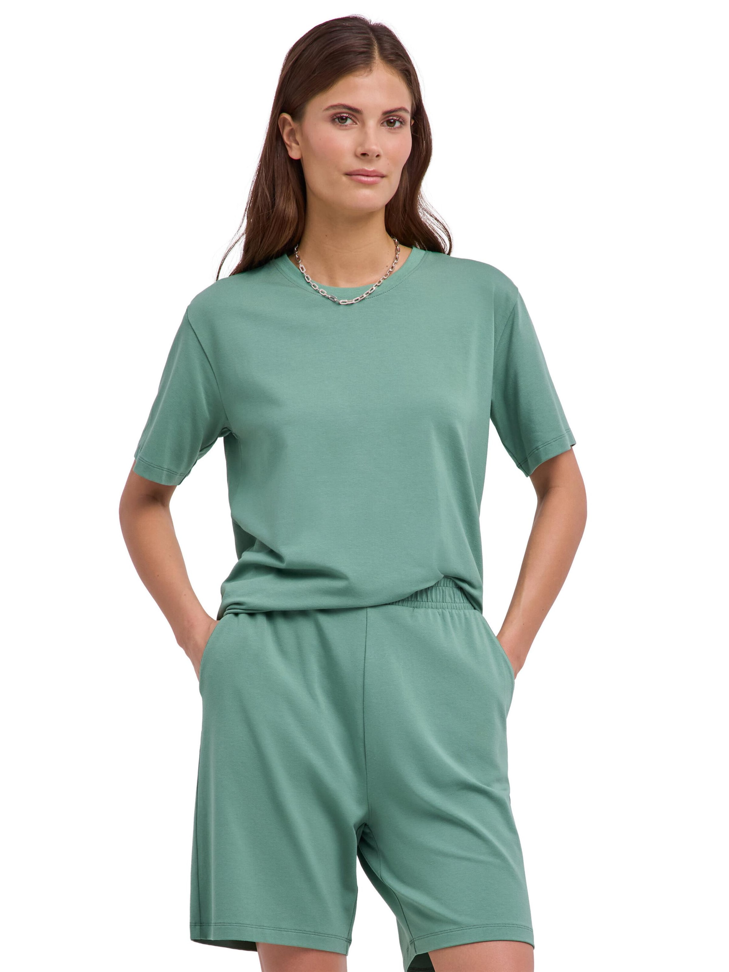 FALKE Shirt 'Lounge' in Green: front