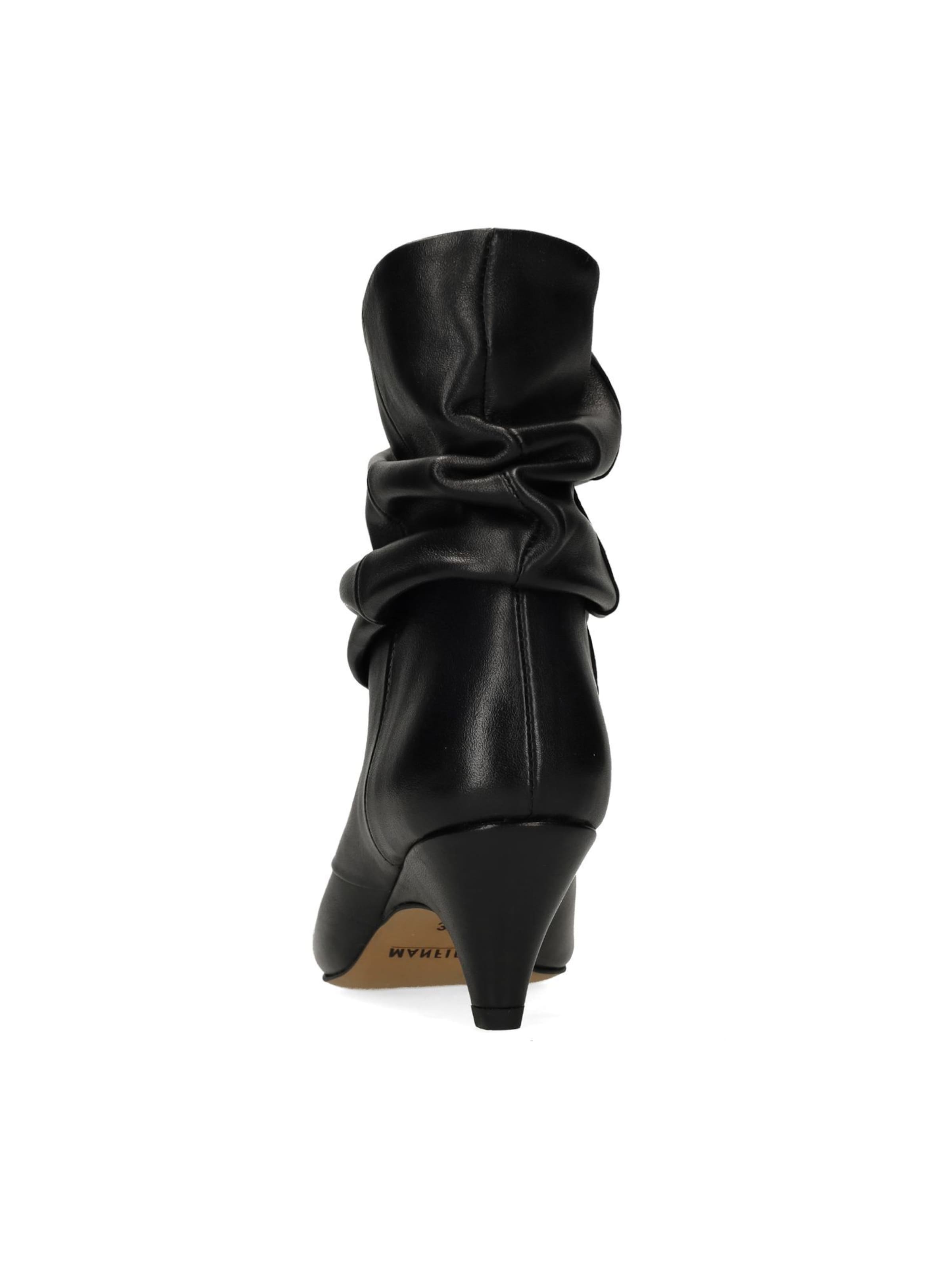 MANFIELD Stiefelette in Schwarz