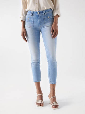 Skinny Jean Salsa Jeans en bleu : devant