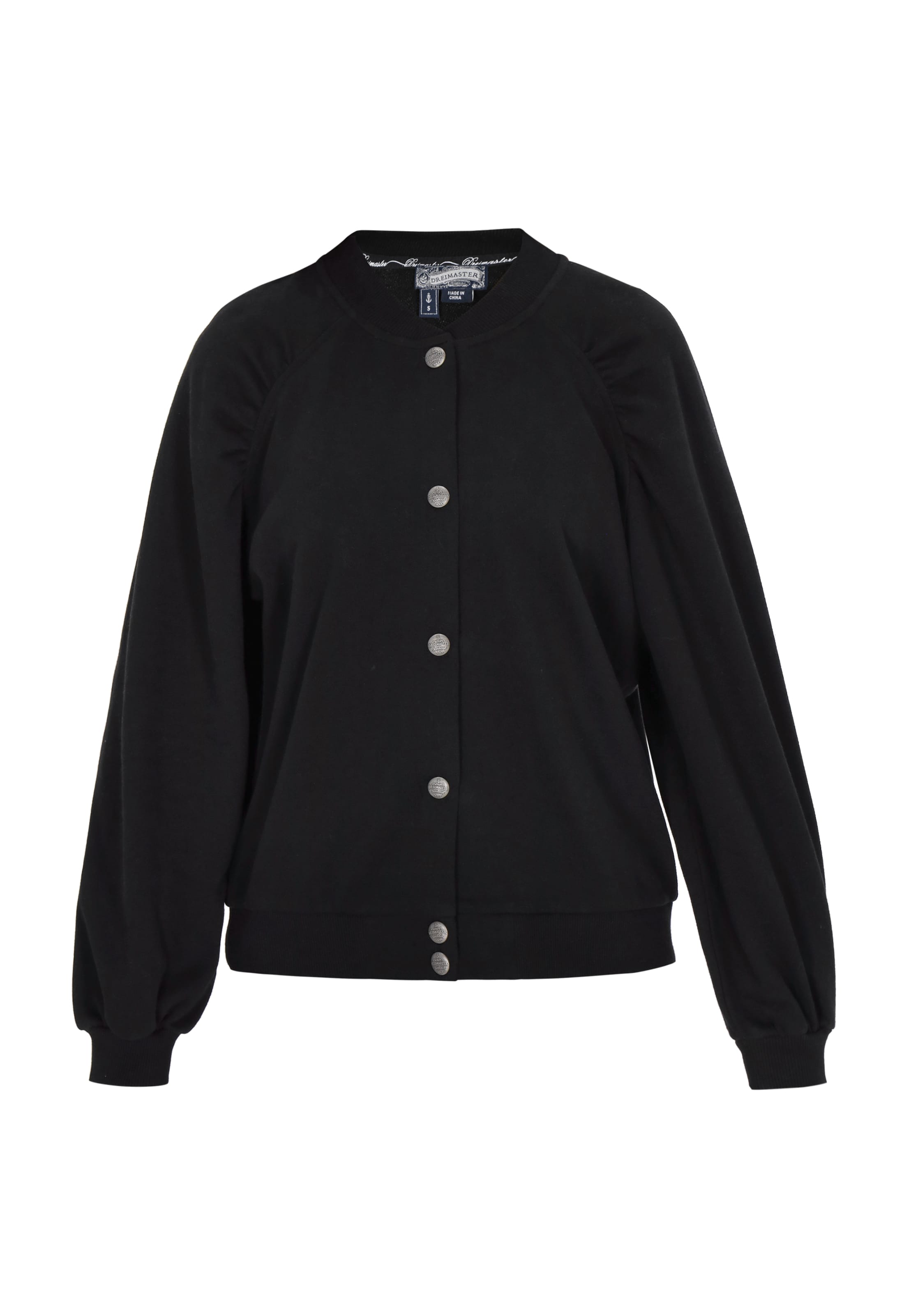 DreiMaster Vintage Φθινοπωρινό και ανοιξιάτικο μπουφάν σε μαύρο: μπροστά